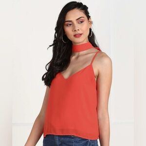 FOREVER 21+ CONTEMPORARY CAMISOLE - CORAL SIZE 1X & 2X ((NEW WITH TAGS) A16